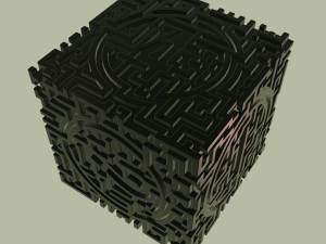3D MODEL STL FILE CUBE LABIRINT 2 3D 打印模型