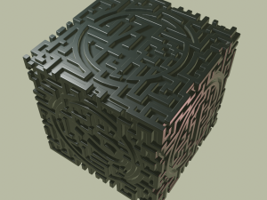 3D MODEL STL FILE CUBE LABIRINT 2 3D 打印模型