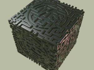 3D MODEL STL FILE CUBE LABIRINT 2 3D Print Model