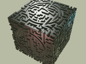 3D MODEL STL FILE CUBE LABIRINT 2 3D 打印模型