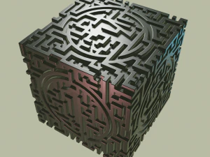 3D MODEL STL FILE CUBE LABIRINT 2 3D Print Model
