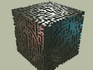 3D MODEL STL FILE CUBE LABIRINT 2 3D 打印模型