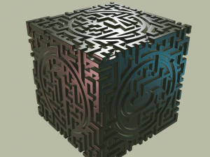 3D MODEL STL FILE CUBE LABIRINT 2 3D Print Model