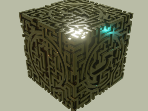 3D MODEL STL FILE CUBE LABIRINT 2 3D 打印模型