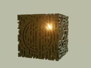 3D MODEL STL FILE CUBE LABIRINT 2 3D 打印模型
