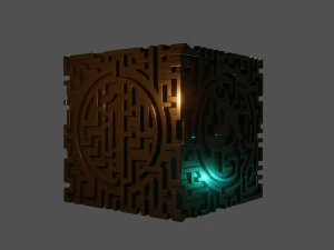 3D MODEL STL FILE CUBE LABIRINT 2 3D Print Model