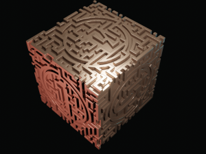 3D MODEL STL FILE CUBE LABIRINT 2 3D 打印模型