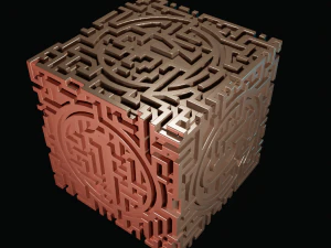 3D MODEL STL FILE CUBE LABIRINT 2 3D Print Model