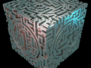 3D MODEL STL FILE CUBE LABIRINT 2 3D Print Model