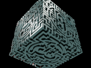 3D MODEL STL FILE CUBE LABIRINT 2 3D 打印模型