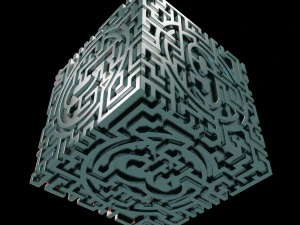 3D MODEL STL FILE CUBE LABIRINT 2 3D Print Model