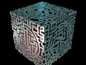 3D MODEL STL FILE CUBE LABIRINT 2 3D 打印模型