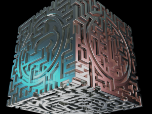 3D MODEL STL FILE CUBE LABIRINT 2 3D 打印模型