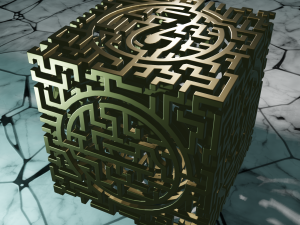 3D MODEL STL FILE CUBE LABIRINT 3D Принт Модель