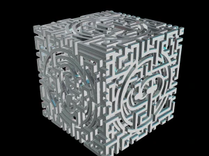 3D MODEL STL FILE CUBE LABIRINT 3D Print Model
