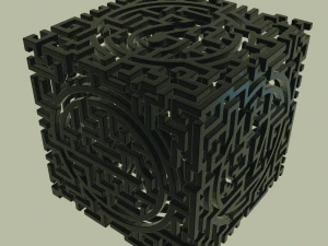 3D MODEL STL FILE CUBE LABIRINT 3D Print Model