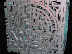 3D MODEL STL FILE CUBE LABIRINT 3D 프린트 모델