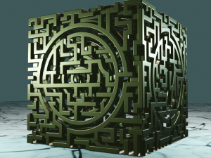 3D MODEL STL FILE CUBE LABIRINT 3D 프린트 모델