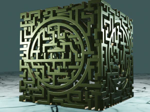 3D MODEL STL FILE CUBE LABIRINT 3D Print Model