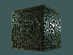 3D MODEL STL FILE CUBE LABIRINT 3D 프린트 모델