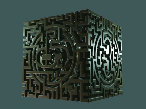 3D MODEL STL FILE CUBE LABIRINT 3D Print Model
