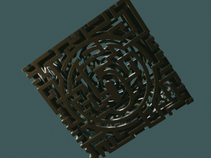 3D MODEL STL FILE CUBE LABIRINT 3D 프린트 모델