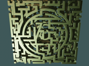 3D MODEL STL FILE CUBE LABIRINT 3D 프린트 모델