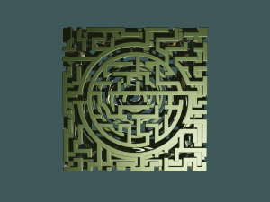 3D MODEL STL FILE CUBE LABIRINT 3D 프린트 모델