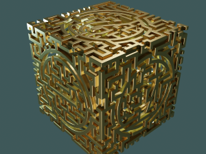 3D MODEL STL FILE CUBE LABIRINT 3D 프린트 모델