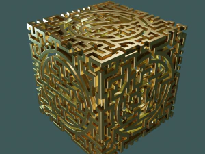 3D MODEL STL FILE CUBE LABIRINT 3D Print Model