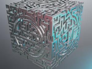 3D MODEL STL FILE CUBE LABIRINT 3D 프린트 모델
