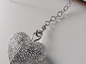 Modelo de impress&atilde;o 3D de chaveiro com cora&ccedil;&atilde;o Modelo de impress&atilde;o 3D Modelo de Impressão 3D