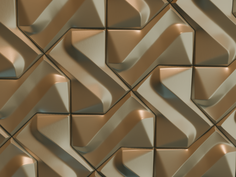 Modular Geometric Wall Panel Decorative 3D Tile 3D 打印模型
