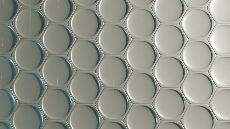 Modular Geometric Wall Panel Decorative 3D Tile Model Cetak 3D .c4d .max .obj .3ds .fbx .stl .blend 
