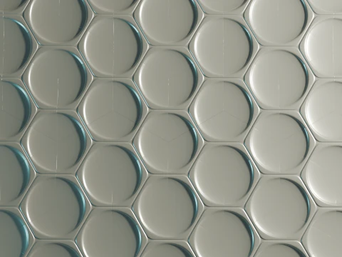 Modular Geometric Wall Panel Decorative 3D Tile 3D Print Model