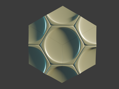 Modular Geometric Wall Panel Decorative 3D Tile Model Cetak 3D