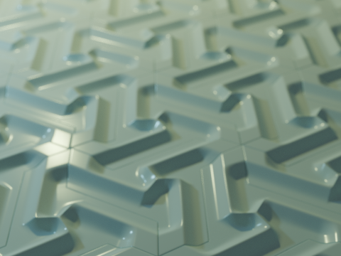 Modular Geometric Wall Panel Decorative 3D Tile 3D Print Model