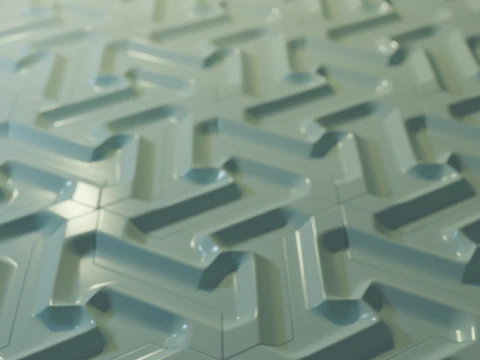 Modular Geometric Wall Panel Decorative 3D Tile 3D Print Model