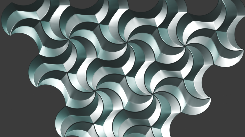 Modular Geometric Wall Panel 25 Decorative 3D Tile 3D 打印模型 .c4d .max .obj .3ds .fbx .stl .blend 
