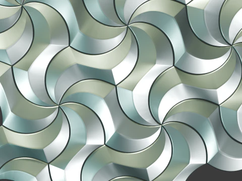 Modular Geometric Wall Panel 25 Decorative 3D Tile 3D Print Model