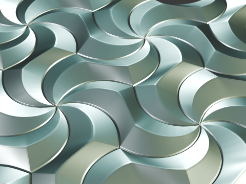 Modular Geometric Wall Panel 25 Decorative 3D Tile 3D 打印模型