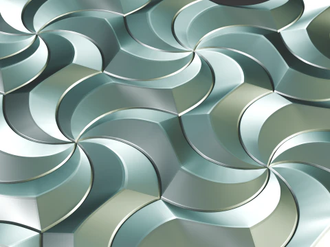 Modular Geometric Wall Panel 25 Decorative 3D Tile 3D Print Model