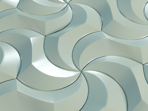Modular Geometric Wall Panel 25 Decorative 3D Tile 3D 打印模型