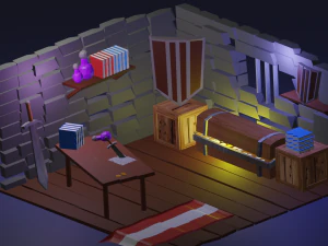 强盗巢穴 3D 模型