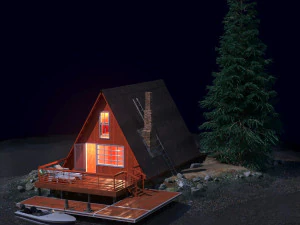 A casa da floresta Modelo 3D