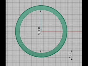 Branding Ring 3D print model 3D Print Model