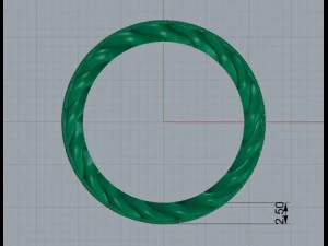 Cuban Link Paisley Brand Ring 3D Print Model