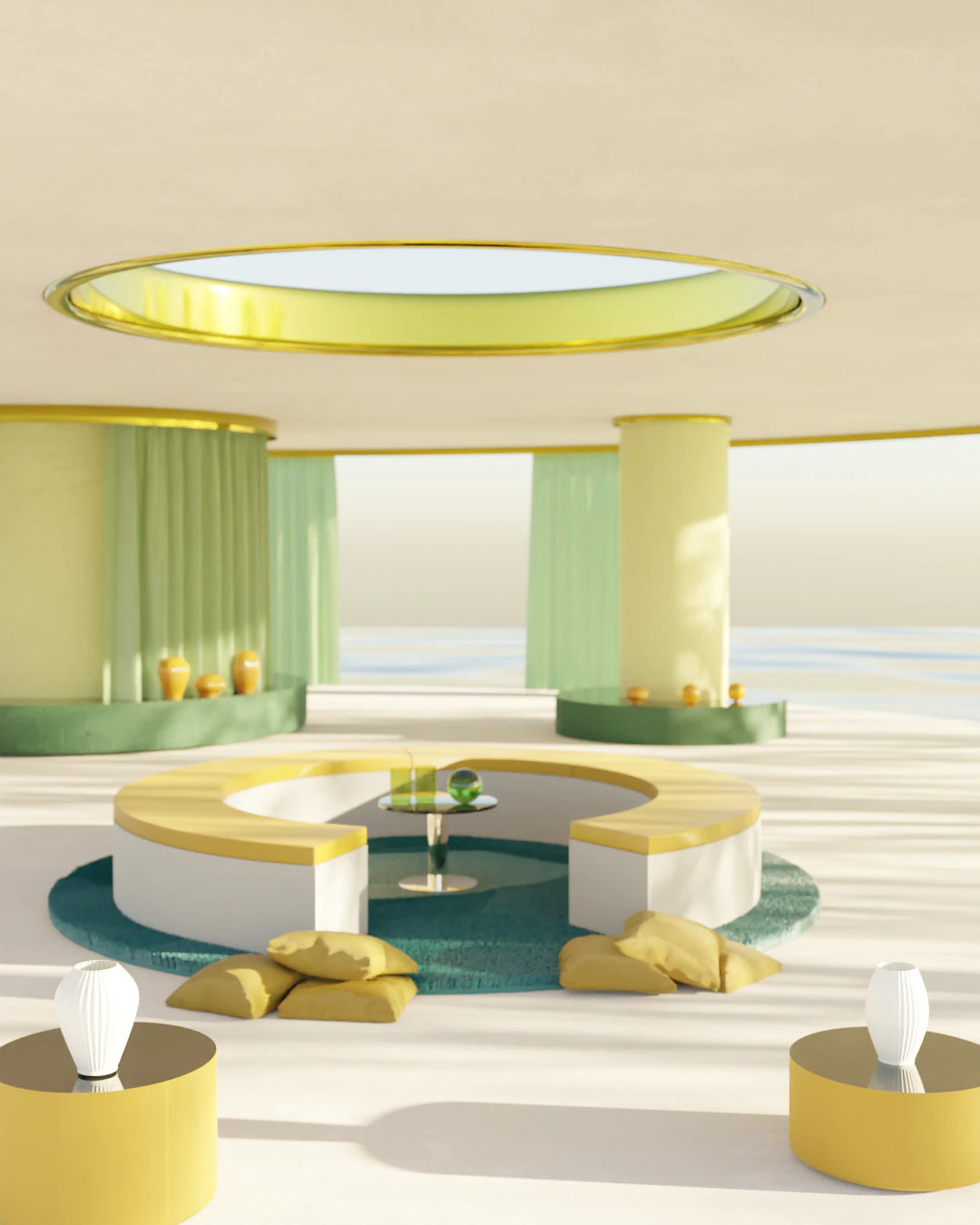 Sala arquitectonica 3D Model .c4d .max .obj .3ds .fbx .stl .blend 