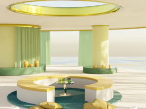 Sala arquitet&ocirc;nica Modelo 3D