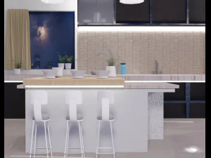 Cosinas modernas 3D Model